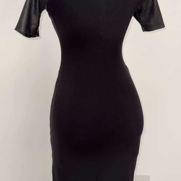 THEORY Lamb Leather Mini Dress - Picture 3 of 6